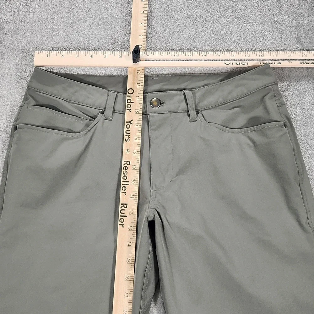 Lululemon Pants Mens 33 Green 5 Pocket ABC Stretch Tech Chino Casual Golf Travel
